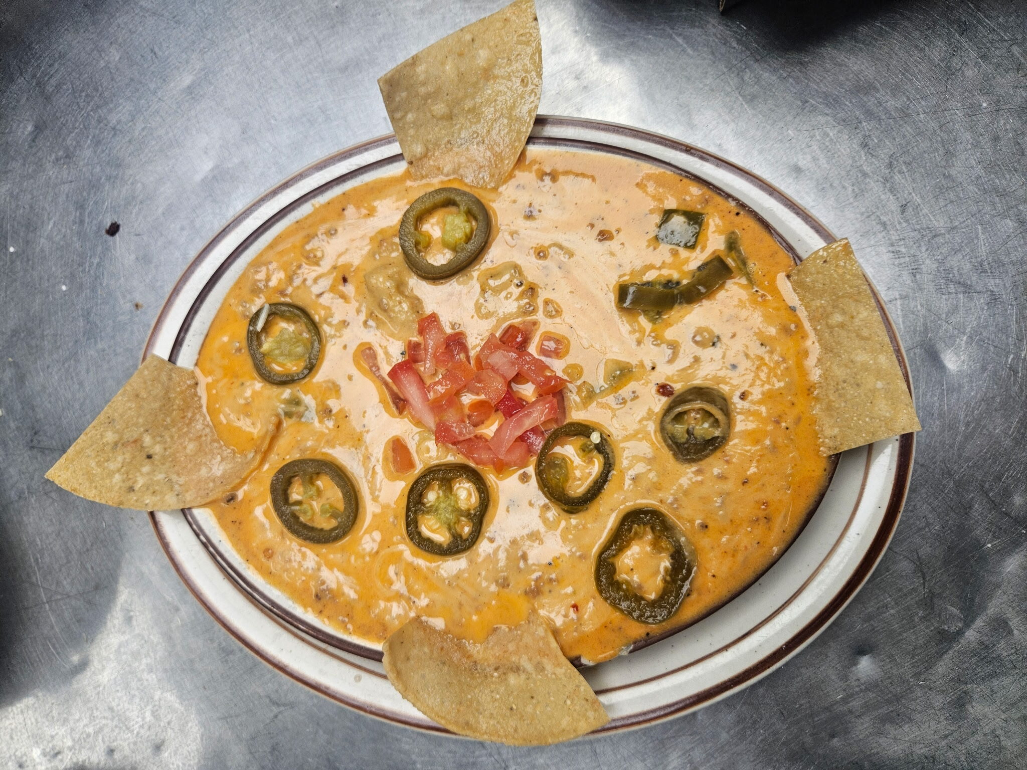 Image of Mexican flaming cheese.