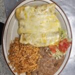 Image of a burrito dinner.