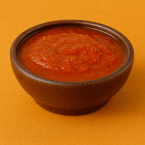 Bowl of Hot sauce.