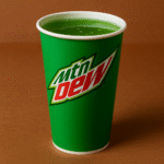 Image of Mountain Dew in a togo cup.