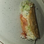 This is an image of a hard taco at Manuel's Taco Hut.