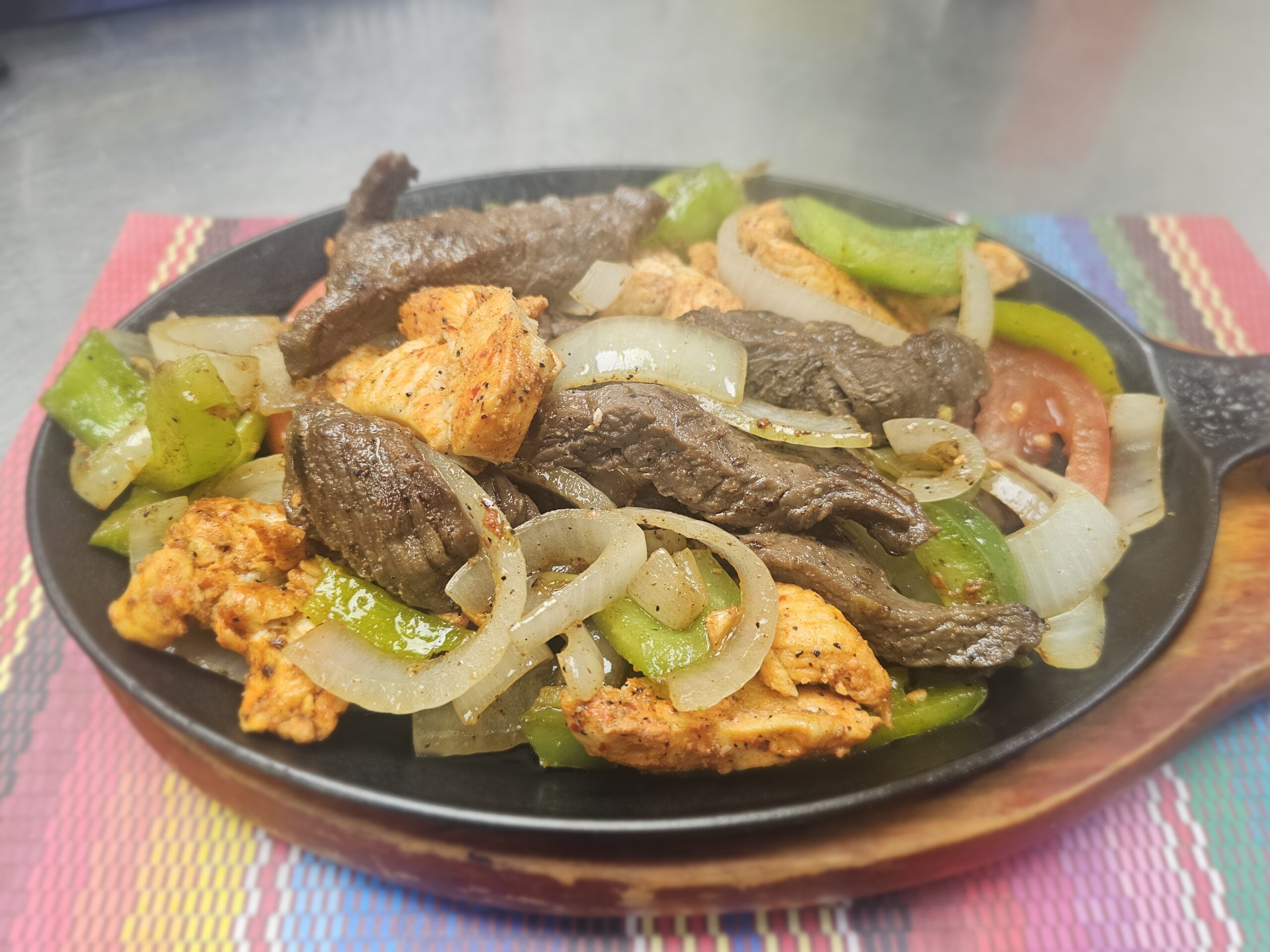 Mixed Fajita Dinner Steak and Chicken